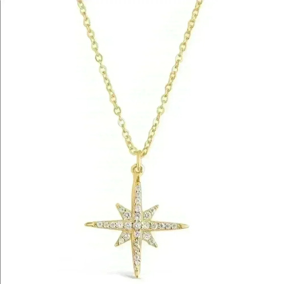 Sterling Forever new Starburst Necklace - Picture 1 of 1